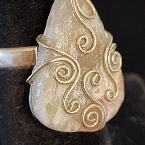 Aqua Seraphinite Ring